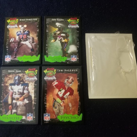 NFL Other - Coca Cola Monsters of Gridiron 1994 NFL cards, set of 4